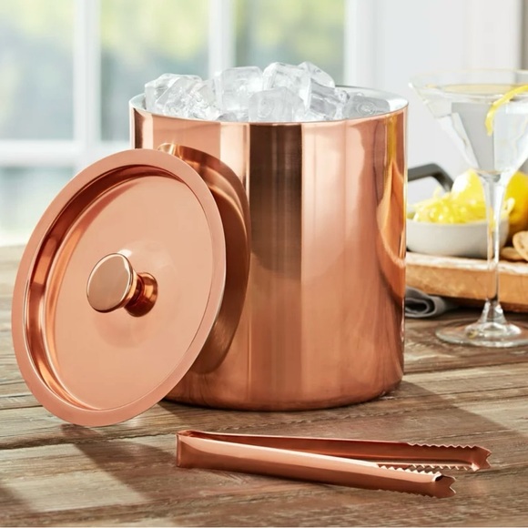 Mainstays 3 Quart Stainless Steel Ice Bucket,Copper / Dining - Picture 1 of 7